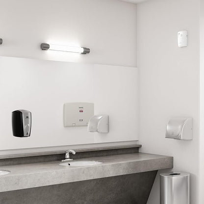 Rubbermaid Commercial Products AutoFoam Hand Soap & Sanitizer Dispenser Black/Black Pearl Touchless Wall Mount Battery Operated for Restrooms in Offices/Hotels/Entertainment/Schools