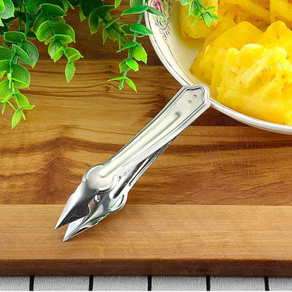 Practical Stainless Steel Cutter Pineapple Eye Peeler Kitchen Tools-Peeling Knife Artifact Planing Knife-Stainless Steel(2 pcs)