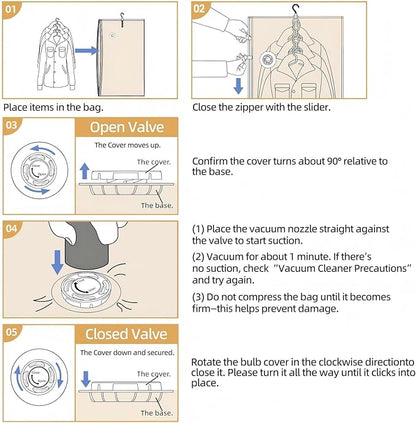 Hanging Vacuum Storage Bags with Electric Pump – 6 Pack (3 Long, 3 Short) Hanging Vacuum Seal Bags for Clothing, Closet Organizer Space Saver for Suits, Jackets & Coats