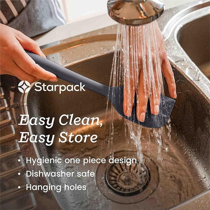 Starpack 'Mix it Up' Premium Silicone Cooking Spoons - Silicone Mixing Spoons for Baking Heat Resistant 600°F - Kitchen Spoons for Nonstick Cookware - LFGB Grade Serving Spoons - Rubber Stirring Spoon