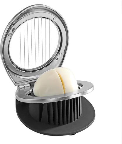 New Star Foodservice Heavy Duty Egg Slicer with 3 Slicing Styles, Chrome Plated (Hand Wash Only)