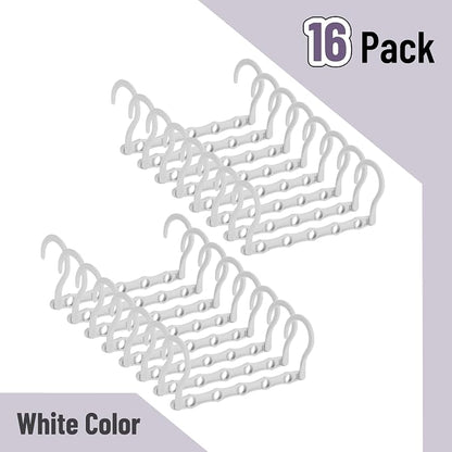 Mr. Pen- Space Saving Hangers, 16 pcs, 360° Rotating Hooks, Magic Cascading Hanger Organizer with 5 Enclosed Slots, Closet Organizers and Storage for Clothes, College Dorm Room Essentials