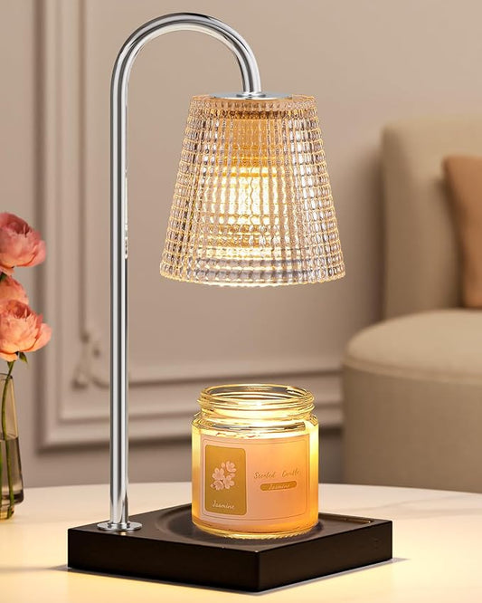 Hong-in Candle Warmer Lamp with Timer Dimmer,House Warming Gifts New Home Room Decor,Birthday Gifts for Women Mom Sister,Modern Wax Warmer for Scented Wax Jar Candles