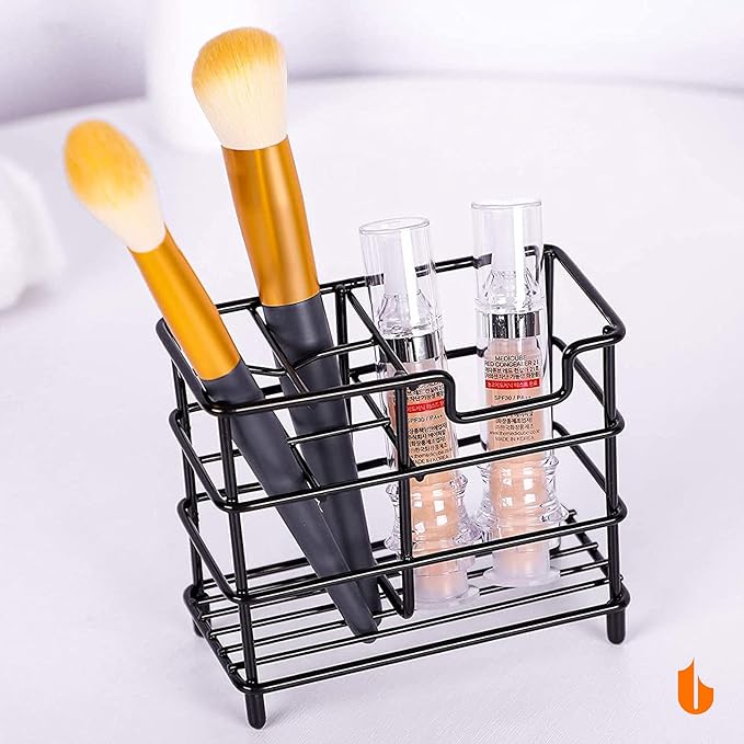 Urbanstrive 304 Stainless Steel Bathroom Toothbrush Holder Toothpaste Holder Stand Bathroom Accessories Organizer, Silver