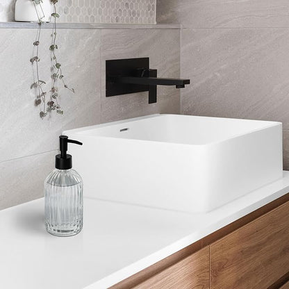 Topsky Glass Soap Dispenser with Plastic Pump, 400ml Liquid Hand Soap Dispenser, Rustproof Pump for Kitchen & Bathroom, Great for Lotions, Essential Oil, Liquid Soaps,Transparent