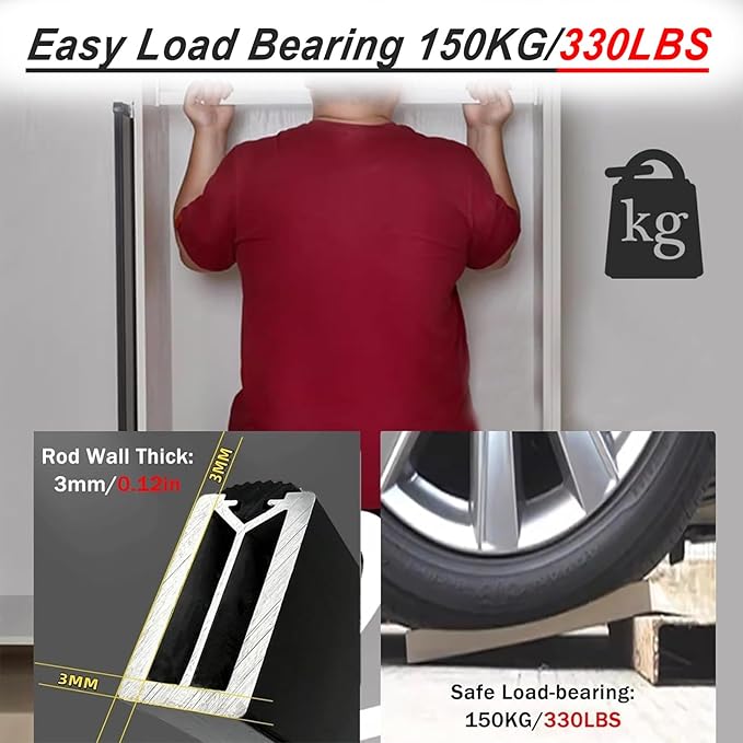 Square Closet Rods-Cuttable, Removable-Heavy Duty Black Wardrobe Rods and Brackets-Commercial, 12 16 18 24 28 30 60 72 In-Suitable for.Laundry.Home.Hotel.Clothing Store (Silver,18in)