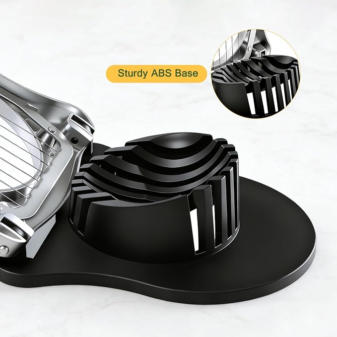 Egg Slicer for Boiled Eggs Strawberry Cutter with Stainless Steel Wire