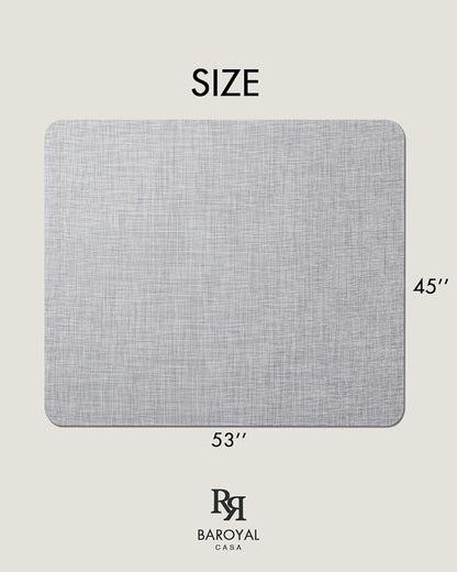 Baroyal Office Chair Mat for Hardwood Floor Under Desk Computer Rolling Chair Mat for Wood/Tile Floor Non-Slip Heavy Duty Desk Rug PVC Plastic Hard Floor Protector 45"x 53" (Mist)