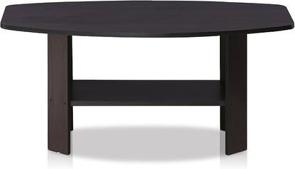 Furinno Simple Design Coffee Table, Dark Walnut