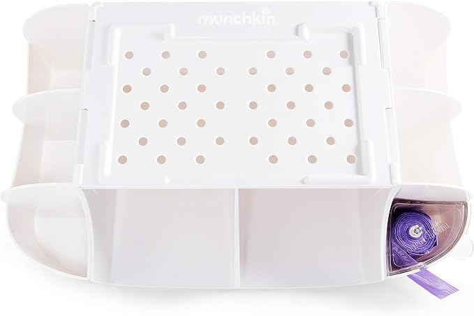 Munchkin® Diaper Change Organizer, Green/white