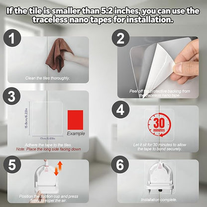 Multi-Purpose Suction Cup Foot Rest for Shower,No-Drill Foldable Anti-Slip Shower Foot Rest,Shower Step for Shaving Legs with Powerful Suction Cups,Supports Pregnant Women/Elder/Those with Back Pain