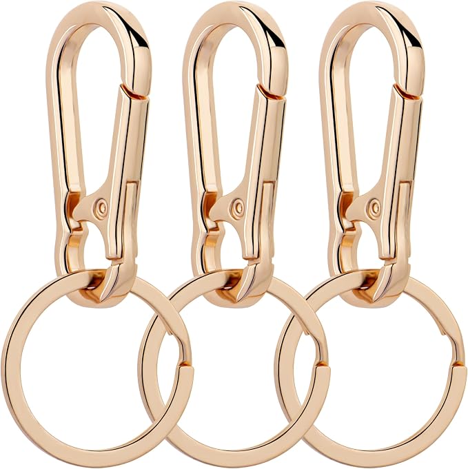 Wikavanli Metal Keychains Keyring Key Chain Ring Clip Holder Organizer for Home Car Keys Key Finder Women Men
