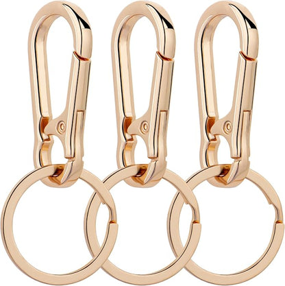 Wikavanli Metal Keychains Keyring Key Chain Ring Clip Holder Organizer for Home Car Keys Key Finder Women Men