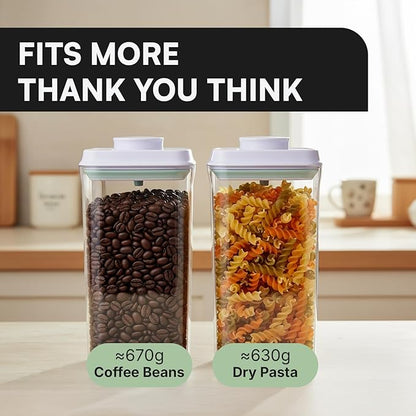 Bop Top | Airtight Meal Prep Containers with Lids | Food Storage Container Sets | Snack and Overnight Oats Fridge Organizer | Pantry and Kitchen Organization