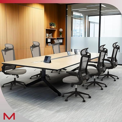 Office Chair, Ergonomic Desk Chair with Adjustable Lumbar Support, High Back Mesh Computer Chair with Flip Up Armrests and Headrest, Executive Task Chair for Home Office Study, 300LBS Capacity