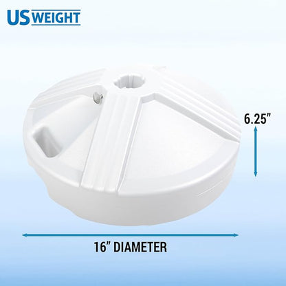 US Weight Durable 50 Pound Fillable Umbrella Base Designed to be Used with a Patio Table