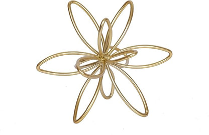 Gold Metal Sculpture Decoration Geometric Sphere Decor Modern Abstract Cube Figurine Ball Statue Centerpiece for Home Decor Accent Living Room Office Shelf Bookshelf Tabletop Decorative