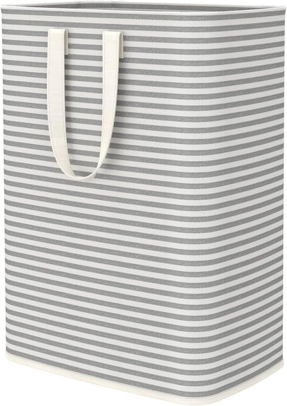 Lifewit 1 Pack Laundry Hamper Large Collapsible Laundry Baskets, Freestanding Waterproof Clothes Hamper with Easy Carry Handles in Laundry Room Bedroom Bathroom College Dorm, Grey, 65L
