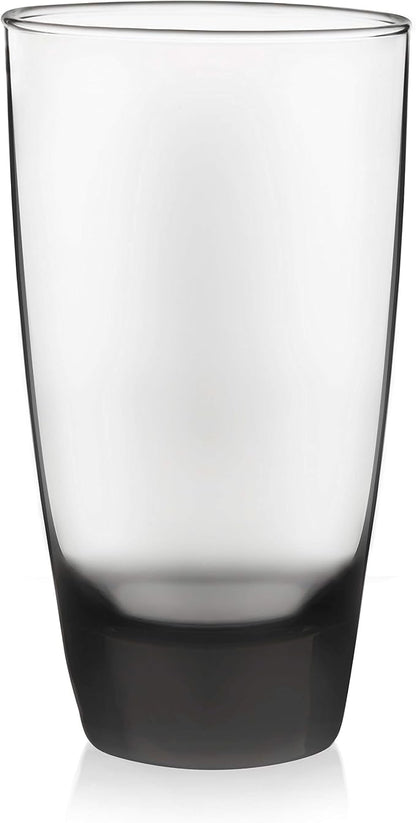Libbey Classic Rocks and Tumbler Glass Cups Set, Elegant Mixed Drink Glasses Set with Modern Clean Lines, Dishwasher Safe Drinkware Set of 16