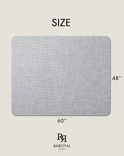 Baroyal Office Chair Mat for Hardwood Floor Under Desk Computer Rolling Chair Mat for Wood/Tile Floor Non-Slip Heavy Duty Desk Rug PVC Plastic Hard Floor Protector 48" x 60" (Mist)