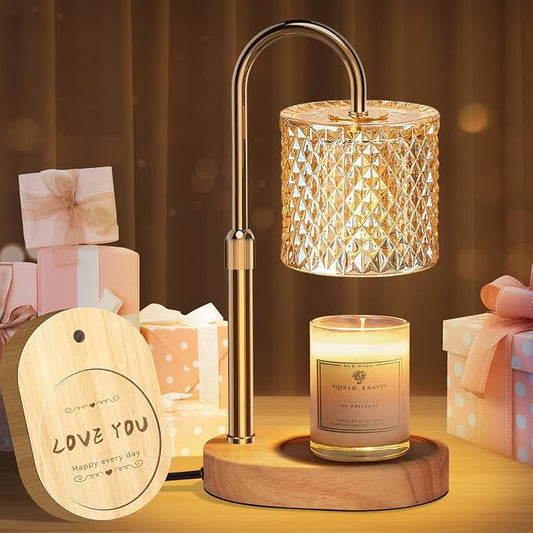 Engpure Candle Warmer Lamp with Timer & Dimmable – Elegant Wax Melter for Jar Candles, Auto-Off 2H/4H/8H Housewarming & Birthday Gift for Women/Mom, Home Decor Essentials