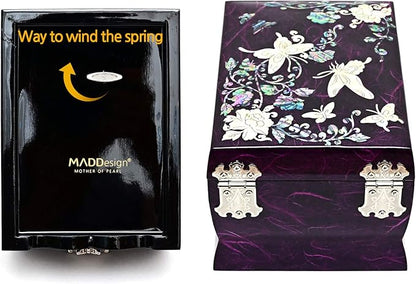 MADDesign Mother of Pearl Lacquered Jewelry Music Box