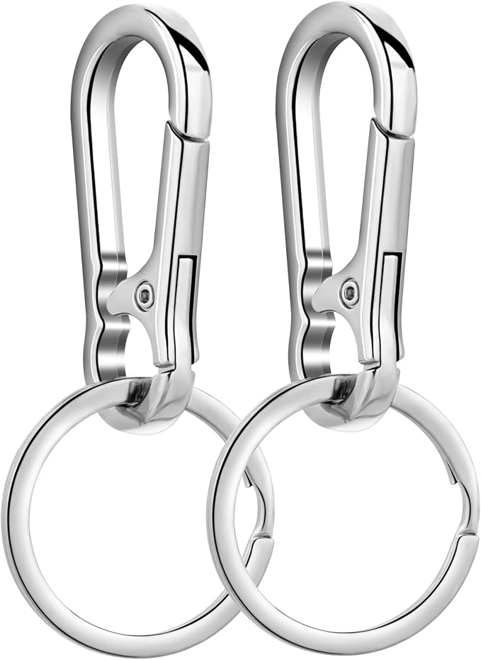 Wikavanli Metal Keychains Keyring Key Chain Ring Clip Holder Organizer for Home Car Keys Key Finder Women Men