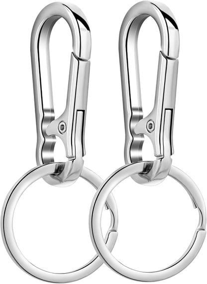 Wikavanli Metal Keychains Keyring Key Chain Ring Clip Holder Organizer for Home Car Keys Key Finder Women Men
