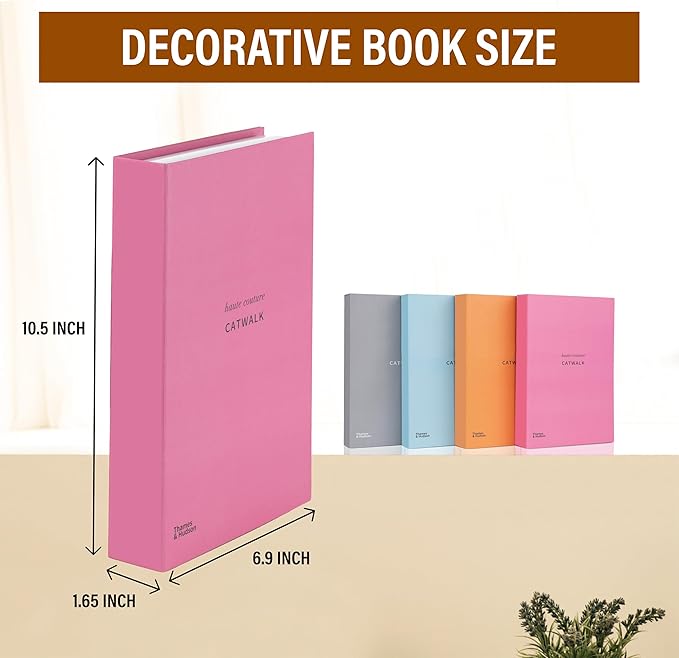 ICON Large | 4 PCS Faux Decorative Books for Home Decor | Not Real Books (Cardboard Boxes) | Coffee Table, Shelf Styling & Modern Aesthetic Accent Pieces for Living Room