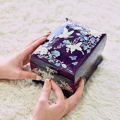 MADDesign Mother of Pearl Lacquered Jewelry Music Box