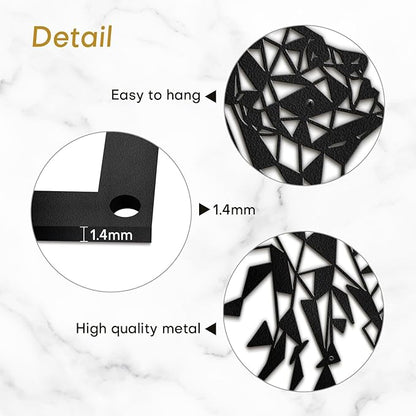 SIGNLEADER Metal Wall Art Decor Woman's Desire Modern Abstract Wall Sculpture Hangings Home Decoration for Living Room, Bedroom, Bathroom, Kitchen, Outdoor - 30" Black