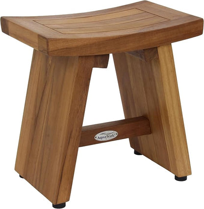 Fully Assembled - 13" Asia Teak Shaving & Washing Foot Rest