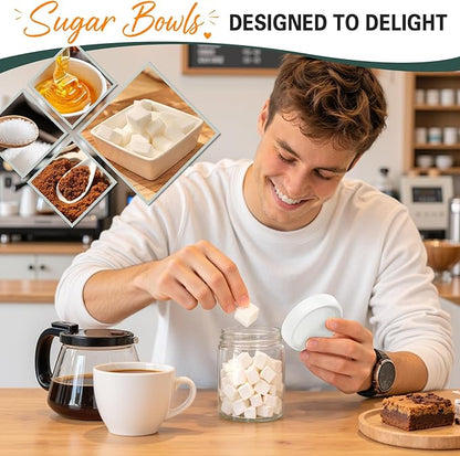 6 Pack Overnight Oats Containers with Lids, Mason Jars 16 oz with Lids, Reusable Glass Jars, Parfait Cups with Lid for Yogurt, Chia, Pudding, Snack, Food, Spice, Breakfast, Salad, Sugar