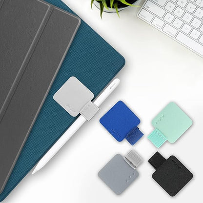 ProCase (5 Pack) Pen Loop Holder for Notebooks Journals Planners Tablet Case, Self Adhesive Leather Pencil Holder with Elastic Loop for Pens, Apple Pencil, Stylus Pen -Assorted Colors