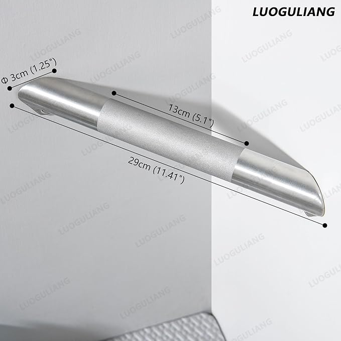 Shower Foot Rest for Shaving Legs, Wall Mounted Shower Foot Ledge, Antislip Stainless Steel Bar Foot Ledge for Bathroom, Brushed Nickel