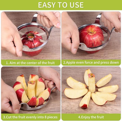 LIIGEMI Apple Slicer, 8-Slice Apple Slicer and Corer,Sharp and Sturdy,Easy to Use, Time-Saving.
