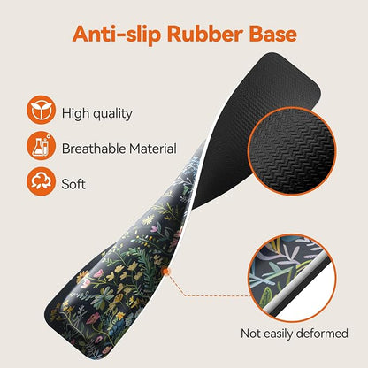 TECKNET Wrist Rest for Computer Keyboard, Thicken Memory Foam Wrist Support Pad for Keyboard, Ergonomic Palm Rest for Pain Relief, Anti-Slip Rubber Base, 17x3.3 in, 1 inch (25mm)