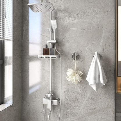 4 Pack Bath Towel Hooks, Wall Mount Towel Holder Chrome Finish Towel Rack, Heavy Duty Robe Coat Loofah Hooks for Shower, Kitchen,Hotel, Pool Tile, Brick Modern Style Decor Wall Hooks