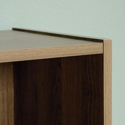Sauder Beginnings 3-Shelf Bookcase, Bookshelf with Adjustable Storage Shelves, in Summer Oak
