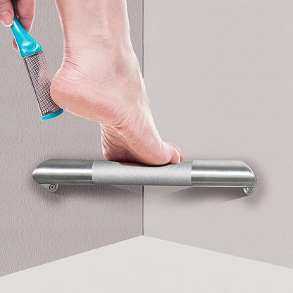 Shower Foot Rest for Shaving Legs, Wall Mounted Shower Foot Ledge, Antislip Stainless Steel Bar Foot Ledge for Bathroom, Brushed Nickel