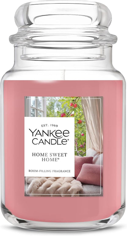 Yankee Candle Home Sweet Home Scented Candle, 22oz Large Jar, Up to 150 Hour Burn Time, Holiday Gift