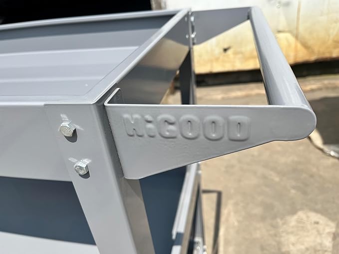 HIGOOD Heavy Duty Service Utility Cart,3 Shelf Steel, 800-Pound Capacity, 35.6 x 18.1x38-Inch