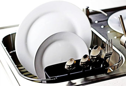 Neat-O Deluxe Chrome-Plated Steel Small Dish Drainers (Black)