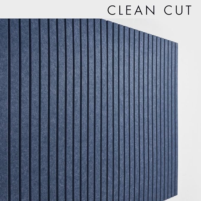 Large Bulletin Board 48"x36" - Office Wall Organizer, Replace Your Old Cork Boards for Walls for Office Decor -12-Pack Felt Wall Panels to Use in Home Office Decor, Classroom Decor (Indigo)