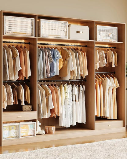 BaiNong Closet Rods for Hanging Clothes 17 to 134 in Adjustable Closet Hanging Rod Heavy Duty Metal Clothes Hanging Rod for Closet Laundry Bathroom RV (Black(2PACK), 17-134IN)