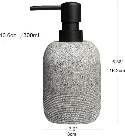 GalDal Soap Dispenser Grey,Hand Soap Lotion Dispenser for Bathroom Countertop,Soap Dispenser for Kitchen.