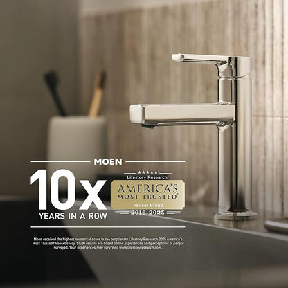 Moen Donnor Collection Chrome 6.25-Inch Diameter Wall Mount Contemporary Bathroom Hand-Towel Ring, P5860, (Pack of 2)