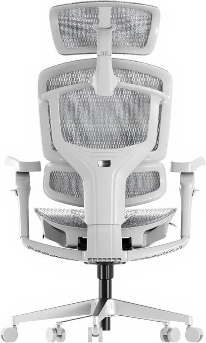 FLEXISPOT ErgoX-PRO Ergonomic Office Chair with Footrest Grey – AeroWeave 5.0 Mesh Seat, 5D Lumbar, 7D Armrests, 4D Headrest, 551LBS Capacity – Office, Gaming, Home