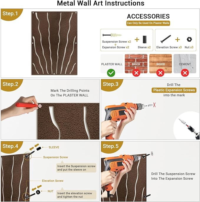 SIGNLEADER Metal Wall Decor Ocean Flowing School of Fish Minimalist Modern Abstract Wall Sculpture Hangings Home Decoration for Living Room, Bedroom, Bathroom, Kitchen, Outdoor - 36" Bronze
