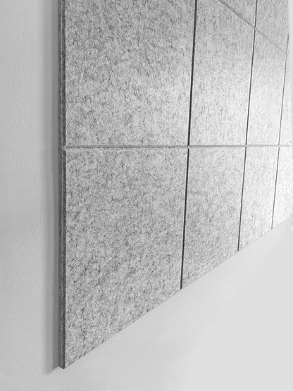 Large Cork Board Alternative | Cork Boards Cork Tiles for Walls | Aesthetic Felt Bulletin Board Pin Board for Office, Home & Classroom | Felt Wall Tiles (12-Pack) | Marble